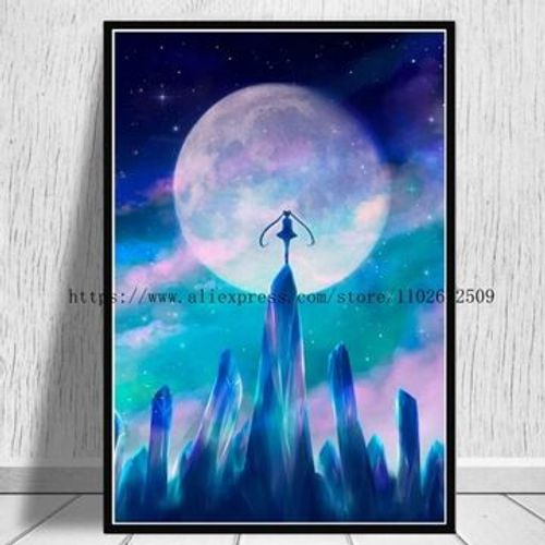 Affiche en toile Anime Sailor _ Moon, affiches obra,mpression murale Poster pour salon chambre ¿¿ coucher d¿¿cor sans cadre(40*50cm)