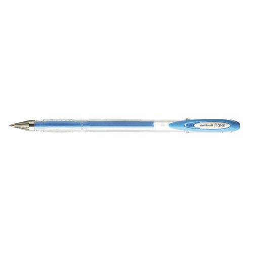 Uni-Ball Lot De 3 Rollers Encre Gel Signo Um120ac Pte Moy. 0,7mm Bleu Pastel
