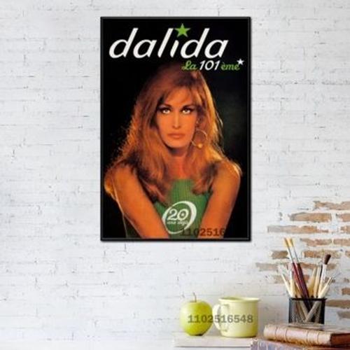 Dalida Affiche Peinture Art Mural,mpression murale Poster pour salon chambre ¿¿ coucher d¿¿cor sans cadre(40*50cm)