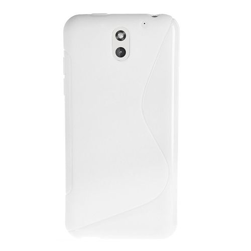 Coque Htc Desire 610 Silicone Grip Blanc-Coque Silicone Rose Avec Bords Anti-Dérapant Pour Une Bonne Prise En Main
