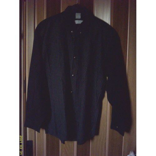 Chemise Noir Et Blanc, Pour Garçon, T : L.