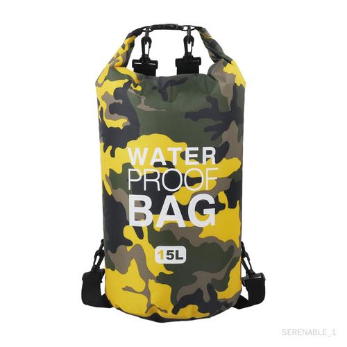 Sac Sec Étanche Pêche Plage Voile Rafting Sac Sec Flottant Sac À Dos 15l