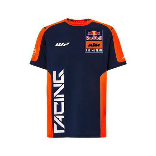 T-Shirt Réplique De L'équipe Rb Ktm Racing Team Moto Gp Officiel - Homme - Bleu Orange