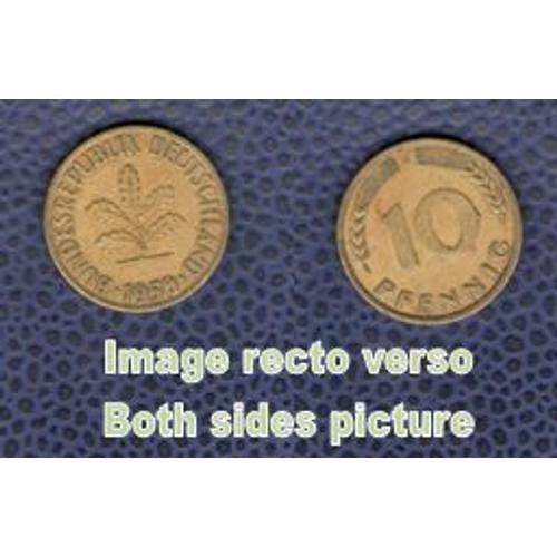 Allemagne 1950 Pièce De Monnaie Coin 10 Pfennig