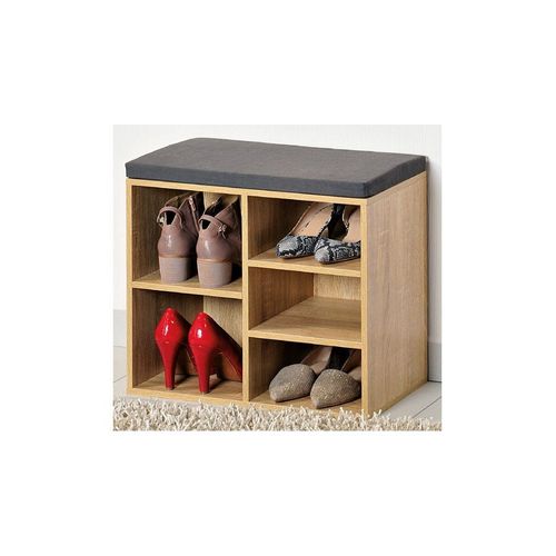 Meuble À Chaussures D'intérieur - Banc En Bois Avec Coussin Pour L'entrée