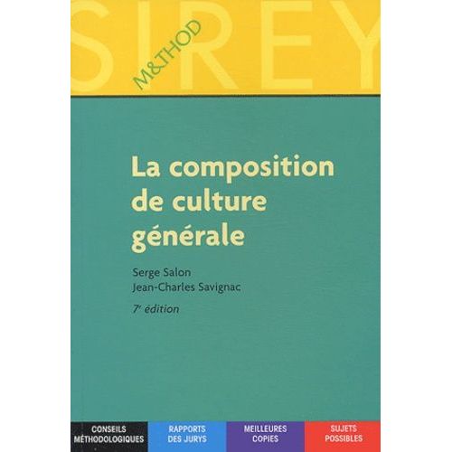 La Composition De Culture Générale