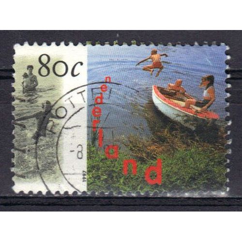 Pays-Bas 1997 : Tourisme Aux Pays-Bas, Pays D'eau : Baignade - Timbre 80 C. Multicolore Oblitéré