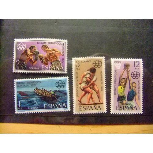 España - 1976 - Xxi Juegos Olimpicos De Montreal - Yvert & Tellier Nº 1986 / 1989 ** Mnh