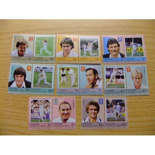 Saint-Vincent ( Iles Granadines ) - 1984 - Cricket Joueurs Célèbres - Yvert & Tellier Nº 363 / 370 ** Mnh