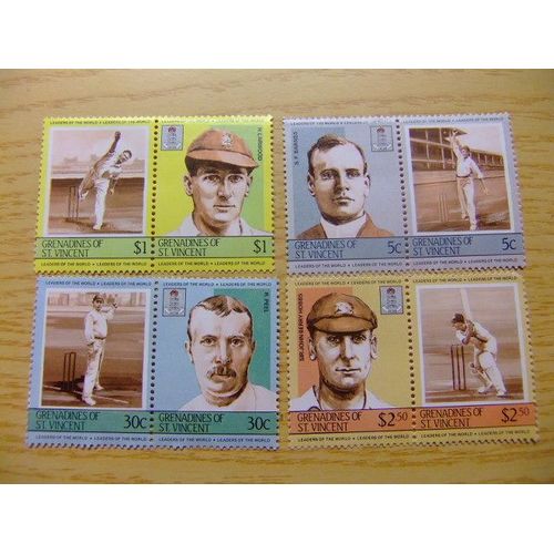 Saint-Vincent ( Iles Granadines ) Union Island - 1984 - Cricket Joueurs Célèbres - Yvert & Tellier Nº 4 ** Mn