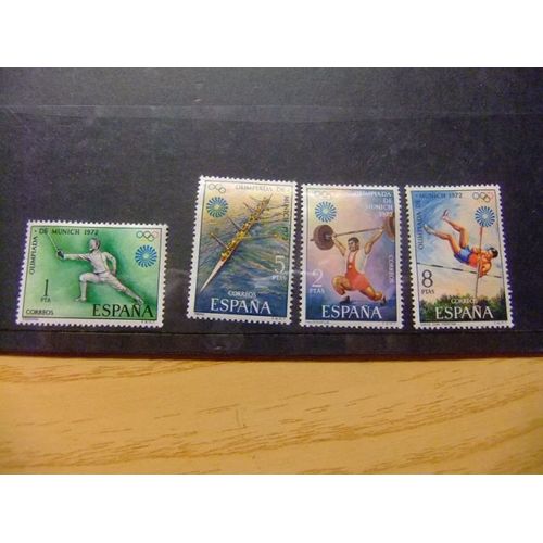 España - 1972 - Xx Juegos Olimpicos De Munich - Yvert & Tellier Nº 1752 / 1755 ** Mnh