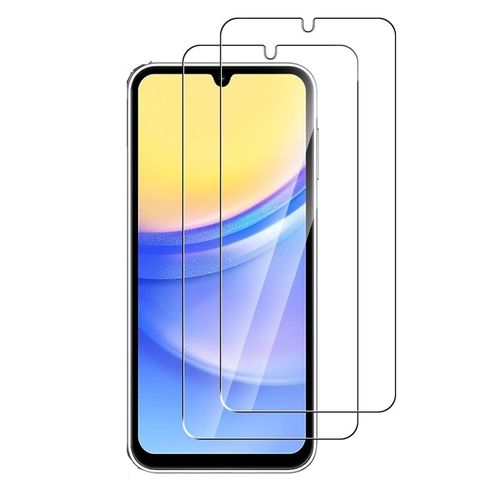 Hqselection® Lot De 2 Verre Trempé Pour Samsung Galaxy A15 5g/4g .Film De Protection D'écran Transparent - Anti Rayures - Ultra Résistant Dureté 9h