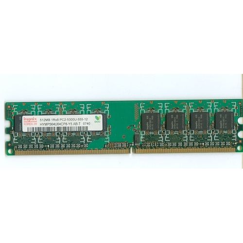 HYNIX - Mémoire - 512 Mo 1RX8 PC2-5300U-555-12