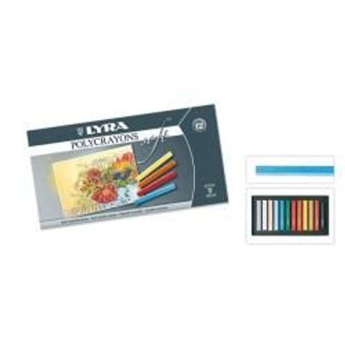 Lyra Polycrayons Soft - Crayon - couleurs assorties - pack de 12