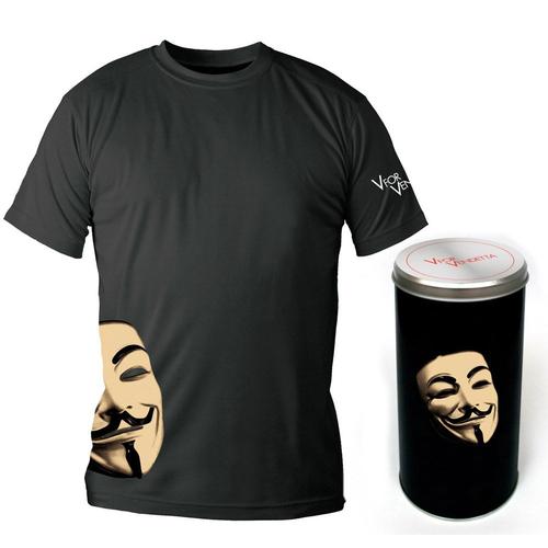 V Pour Vendetta - T-Shirt Mask Deluxe Edition (S)
