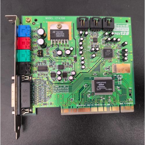 Carte son Creative Labs CT4700 Soundblaster SB128 PCI 128 port jeu