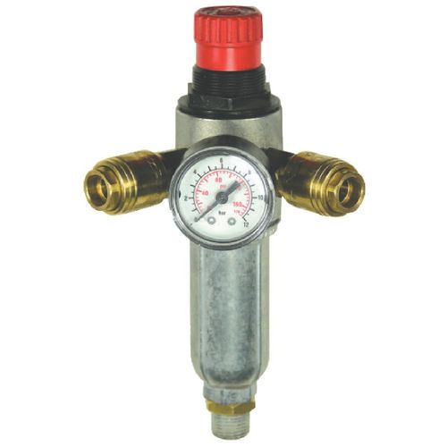 Filtre régulateur + manomètre sorties rapides Mecafer