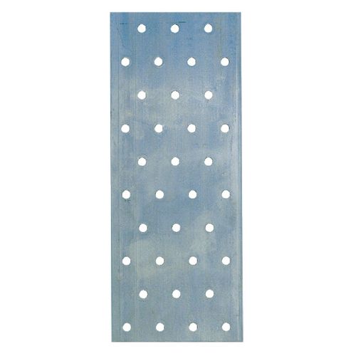 Platine galvanisée multi trous Alberts - Hauteur 60 mm - Largeur 200 mm