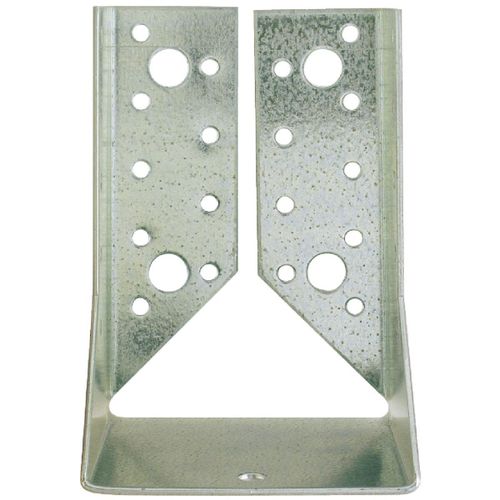 Support en "U" galvanisé inversé Alberts - Hauteur 140 mm - Largeur 100 mm