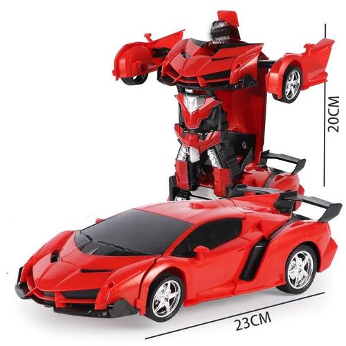 1023 rouge - Jouet de dformation tlcommand en un clic, Voiture aste, Modle de robot, 1:18