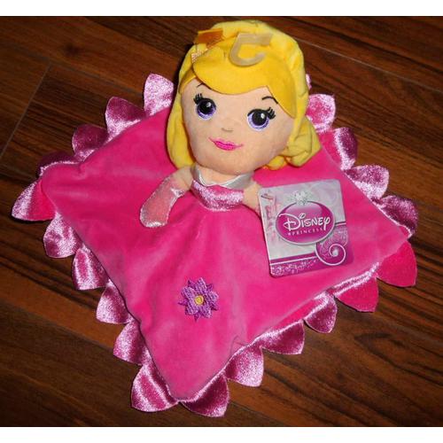 Doudou Poupee Rose Princesse Aurora Disney Princess Cute Comfort Blanket Peluche Bebe Princesses
