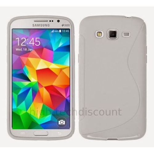 Housse Etui Coque Pochette Silicone Gel Fine Pour Samsung G530h Galaxy Grand Prime + Film Ecran - Blanc