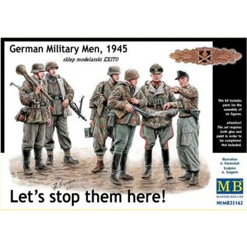 Figurines Pour Maquettes : "Il Faut Les Arrêter Ici !" Panzergrenadier Allemands 1945