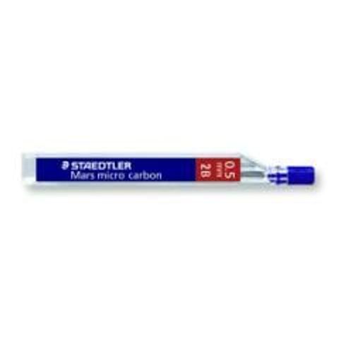 Staedtler Mars Micro Carbon - Mine De Crayon - 2b - Noir Jet - 0.5 Mm - Paquet De 12 - Pour P/N: 762 05-3, 77505, 779 05-2, 779 05-3, 779 05-9