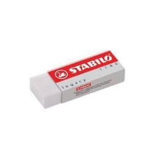 Stabilo Legacy 1186 - Gomme - 2.2 X 1.1 X 6.2 Cm - Blanc - Pvc ( Pack De 20 )