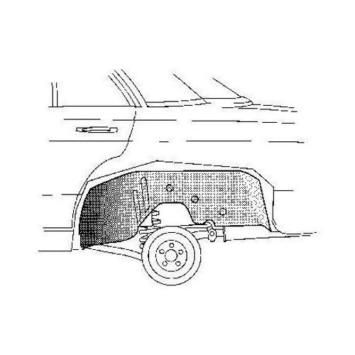 Tôle Intérieur Arc D'aile Gauche Pour Mercedes Classe E - W123 De 1976 À 1985