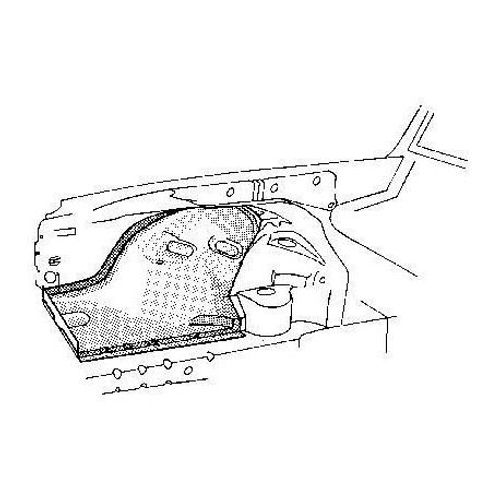 Aile Avant Intérieure Gauche Section Avant Pour Mercedes Classe E - W123 De 1976 À 1985