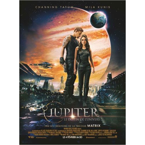 Jupiter : Le Destin De L'univers -Véritable Affiche De Cinéma Pliée - Format 120x160 Cm - De Andy Wachowski, Lana Wachowski Avec Mila Kunis, Channing Tatum, Sean Bean, Terry Gilliam, Doona Bae -2014