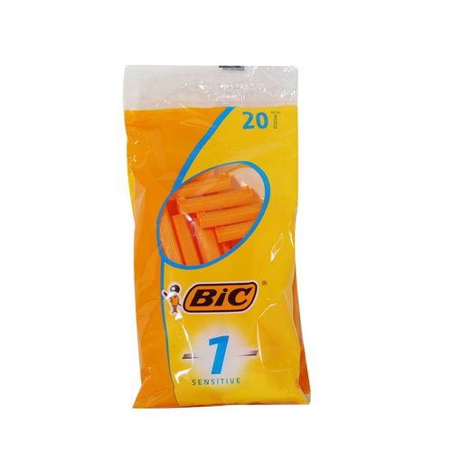 Bic Sensitive 1 Lame 20 Rasoirs Jetables 
