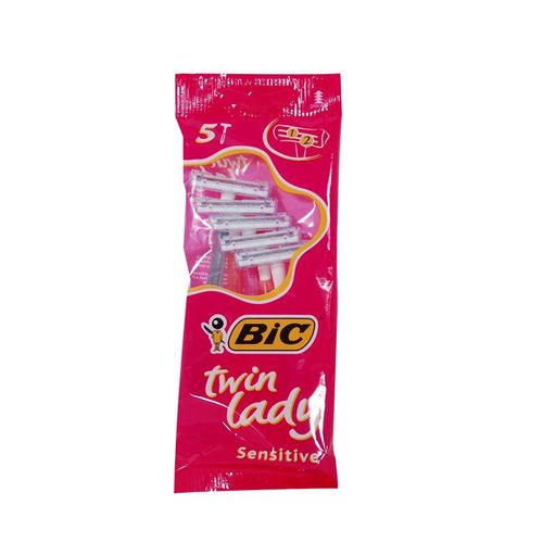 Bic Twin Lady Sensitive 5 Rasoirs Jetables 