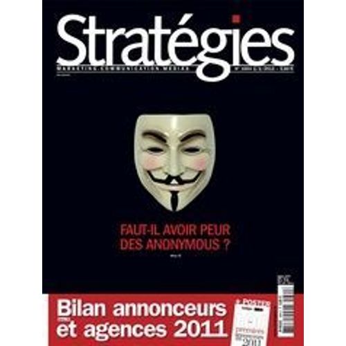 Stratégies N°1664 "Faut-Il Avoir Peur Des Anonymous ?"