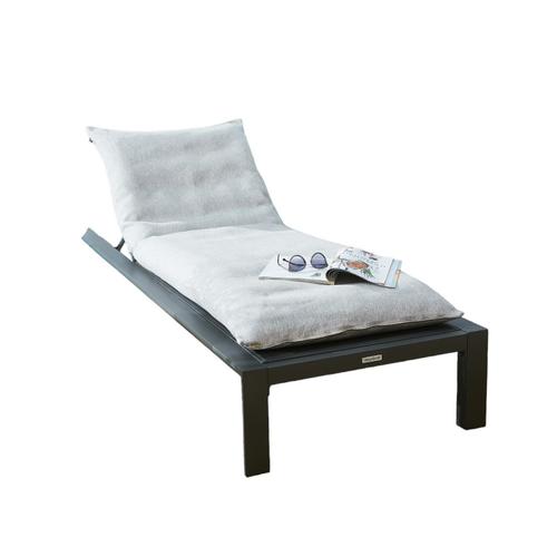 Housse De Coussin Pour Bain De Soleil 70 X 190 Cm Naia Galet