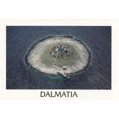 Phare Isolé Sur Une Île De Dalmatie, Croatie.