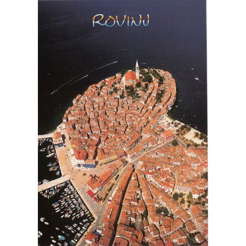 " L'ancienne Île De Rovinj Vu Du Ciel ", Croatie.