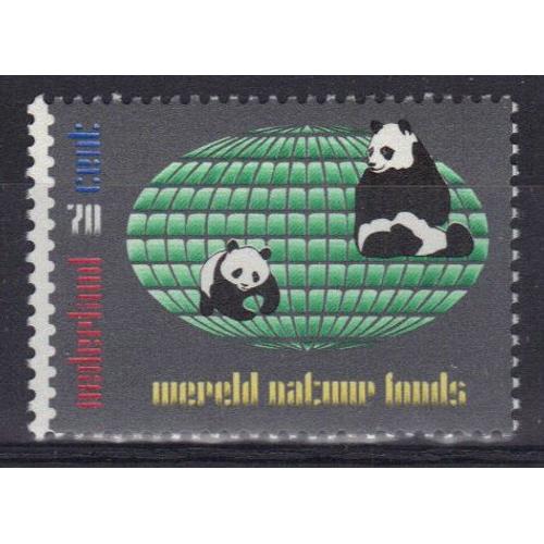 Pays-Bas 1984 : Fonds Mondial Pour La Protection De La Nature (Wwf) : Couple De Pandas - Timbre 70 C. Multicolore Neuf **