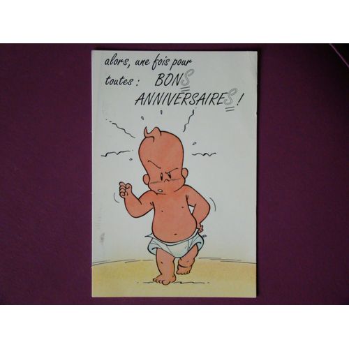 Carte Postale Anniversaire Humoristique Bebe Rakuten