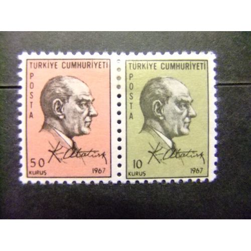 Turquie - Turquia -1967 - Atatürk - Yvert & Tellier Nº 1847 / 1848 * Mh