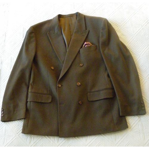 Veste Cerruti Laine Et Cashmere Vert Olive