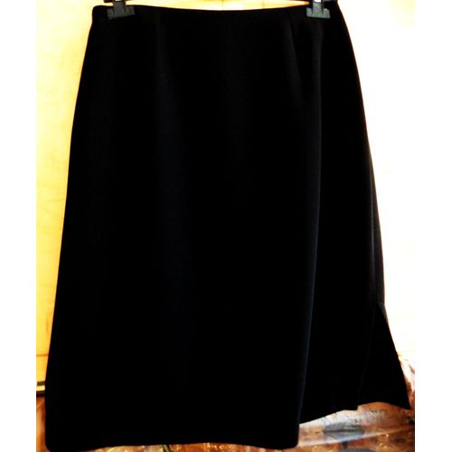 Jupe Noire Taille 42 Fendue Sur Le Côté Promod
