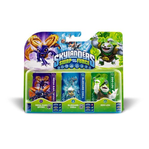 Figurine Skylanders : Swap Force - Zoo Lou + Mega Ram Spyro + Blizzard Chill