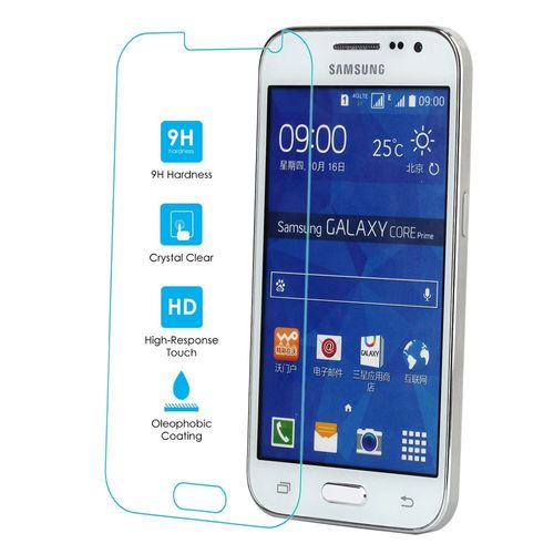 Kit Me Out Fr Protecteur D'écran En Verre Trempé (Résistance 9h) Pour Samsung Galaxy Core Prime G360 - Transparent