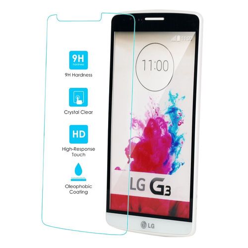 Kit Me Out Fr Protecteur D'écran En Verre Trempé (Résistance 9h) Pour Lg G3 - Transparent