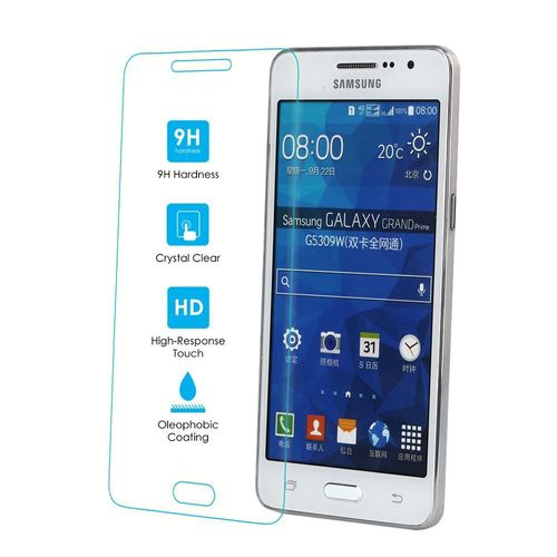 Kit Me Out Fr Protecteur D'écran En Verre Trempé (Résistance 9h) Pour Samsung Galaxy Grand Prime G530 - Transparent