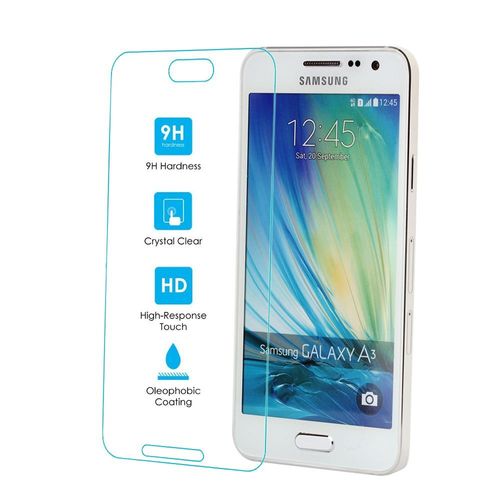 Kit Me Out Fr Protecteur D'écran En Verre Trempé (Résistance 9h) Pour Samsung Galaxy A3 - Transparent