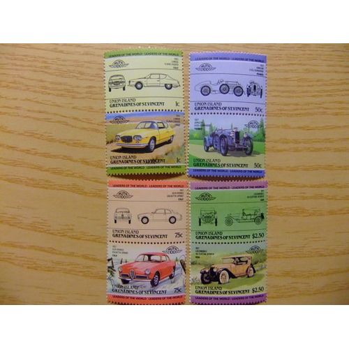 Union Island - Grenadines Of St. Vincent 1985 - Yvert &tellier Nº 000/000 ** Mnh - Automoviles - Voitures Anciennes
