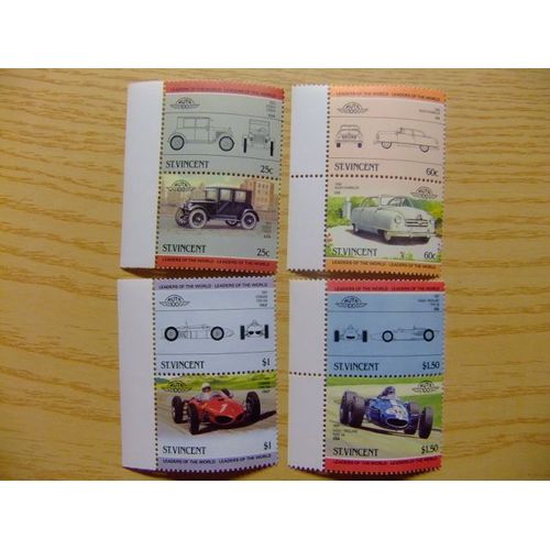 St. Vincent 1985 - Yvert &tellier Nº 838/845 ** Mnh - Automoviles - Auto - Voitures Anciennes